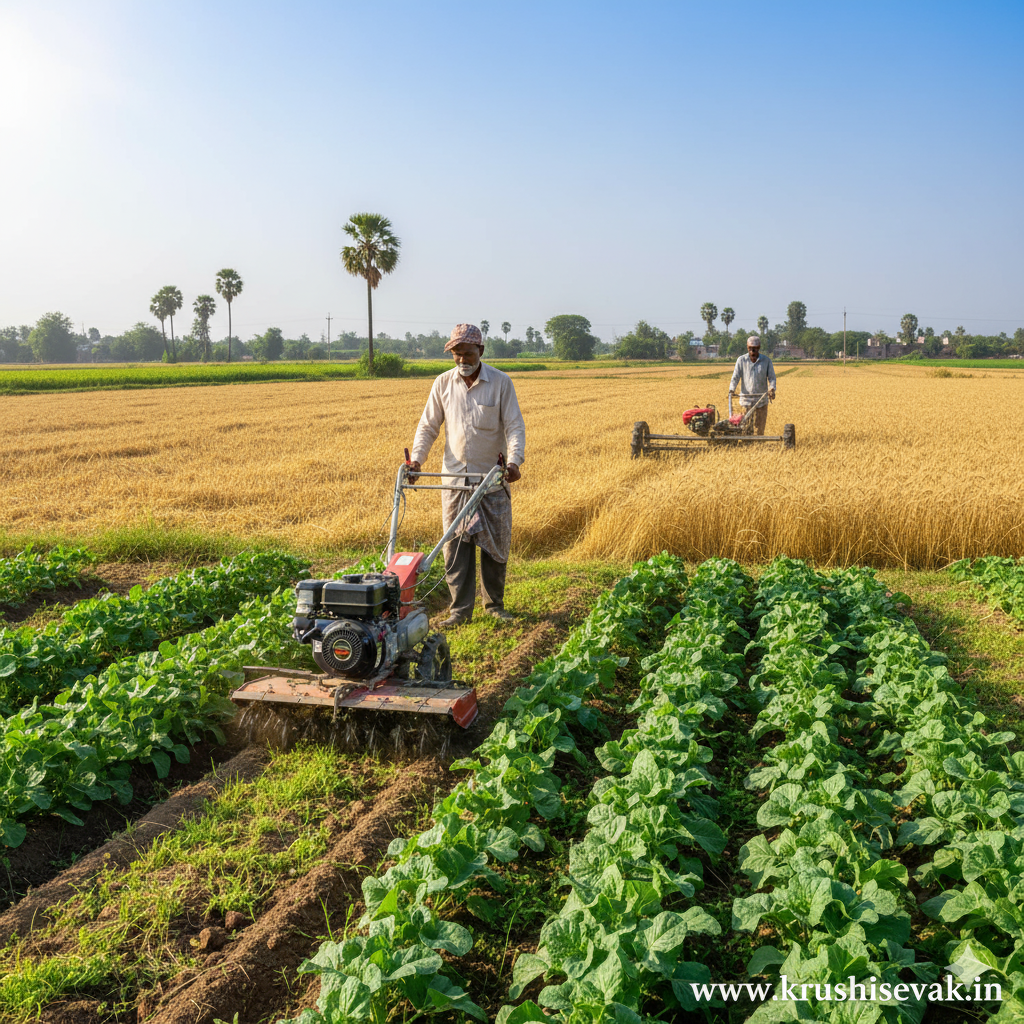 Small Automated Machines Reducing Farmers’ Labor: Benefits of Power Weeder and Reaper