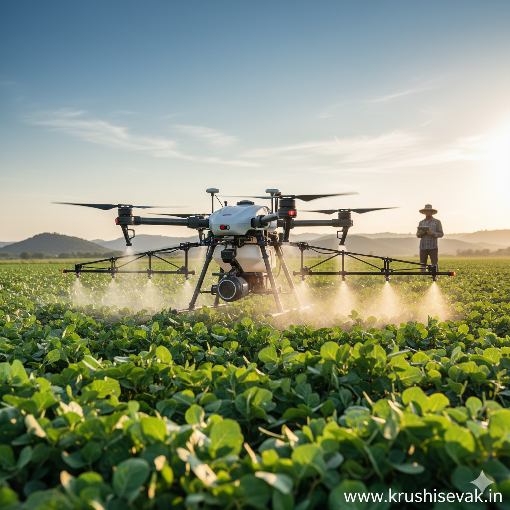 🛰️ ड्रोन तंत्रज्ञानाने स्मार्ट शेती: अचूकता, कार्यक्षमता आणि उत्पादन वाढीचा नवा अध्याय