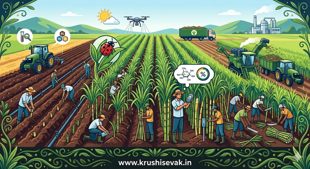 Comprehensive Guide to Sugarcane Plantation and Harvesting: A Strategic Agronomic Approach
